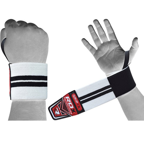 RDX W3 19 INCH WRIST WRAPS(White)-1